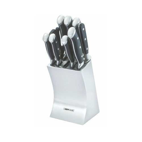 Arshia 10-Piece Premium German Steel Knife Set with Wooden Block | Professional Kitchen Knives
