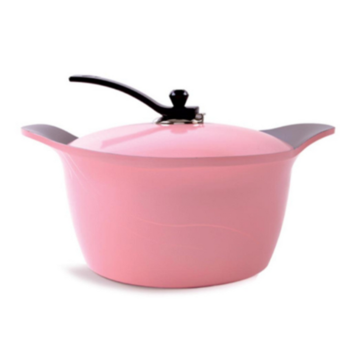 Ceramic Coated Casserole 28cm Pink