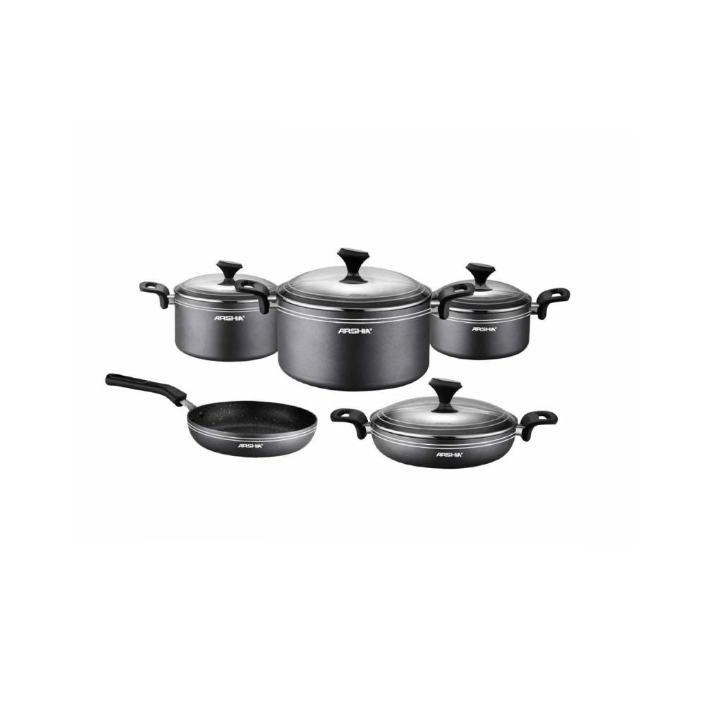 Arshia Pressed Aluminum cookware set 9pcs CO762 - 2982