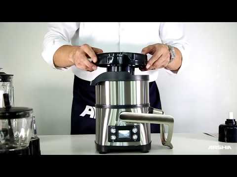 Arshia 6 in 1 Juicer Extractor, 800W, No precutting needed,Unique detachable parts